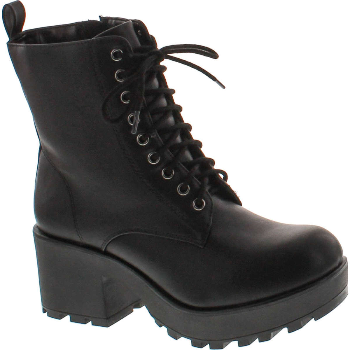lace up mid heel boots