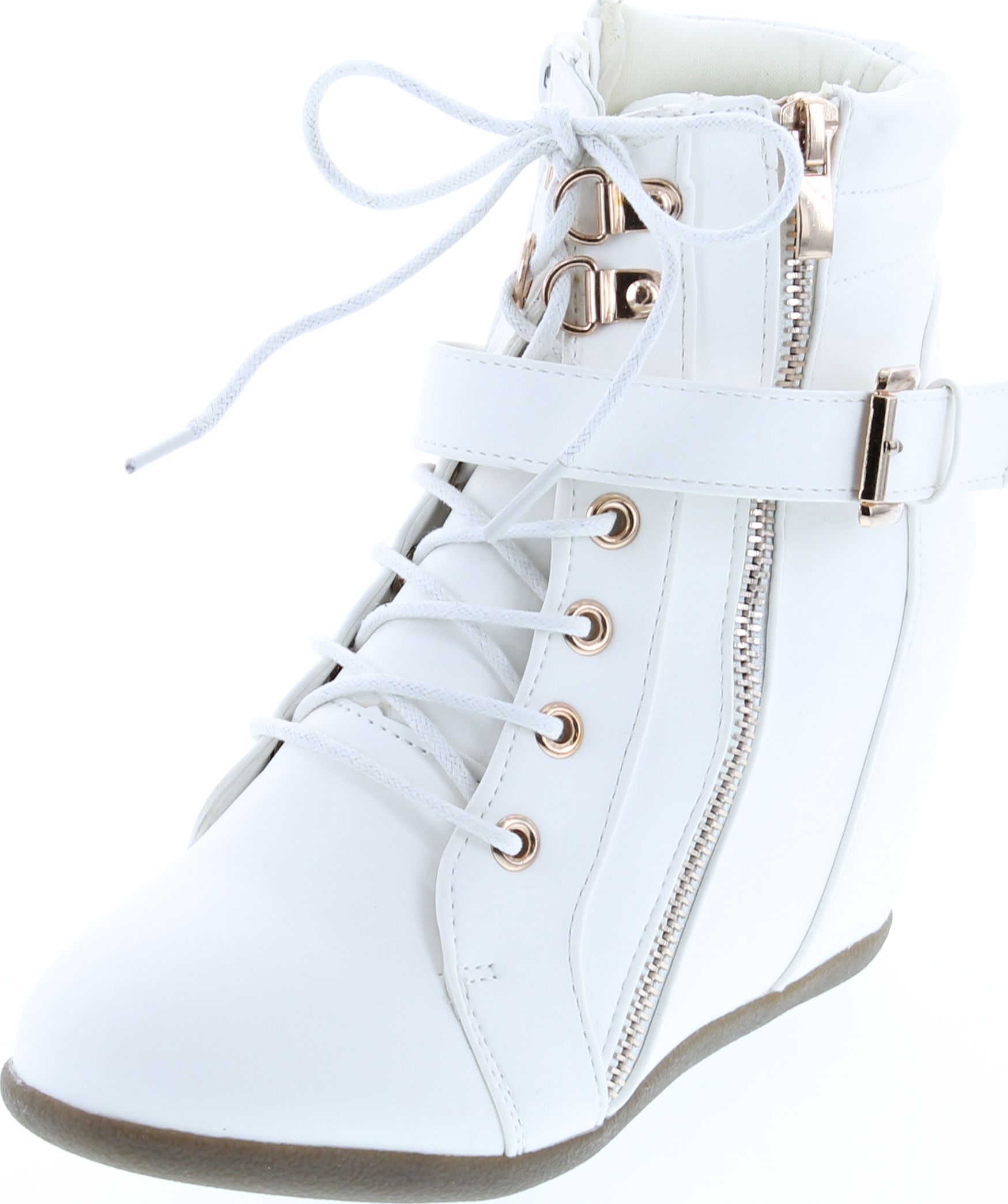 high top hidden wedge sneakers