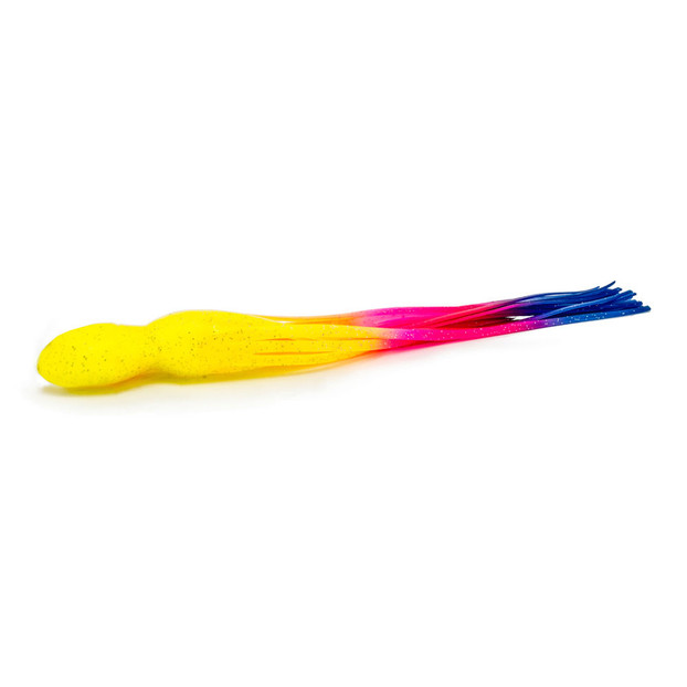 Trolling Lure Skirt - Black Gold Split Yellow (141)