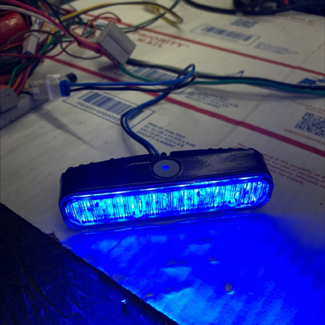 NOS BLUE Whelen ION 2 Wire J. Perry Lighting