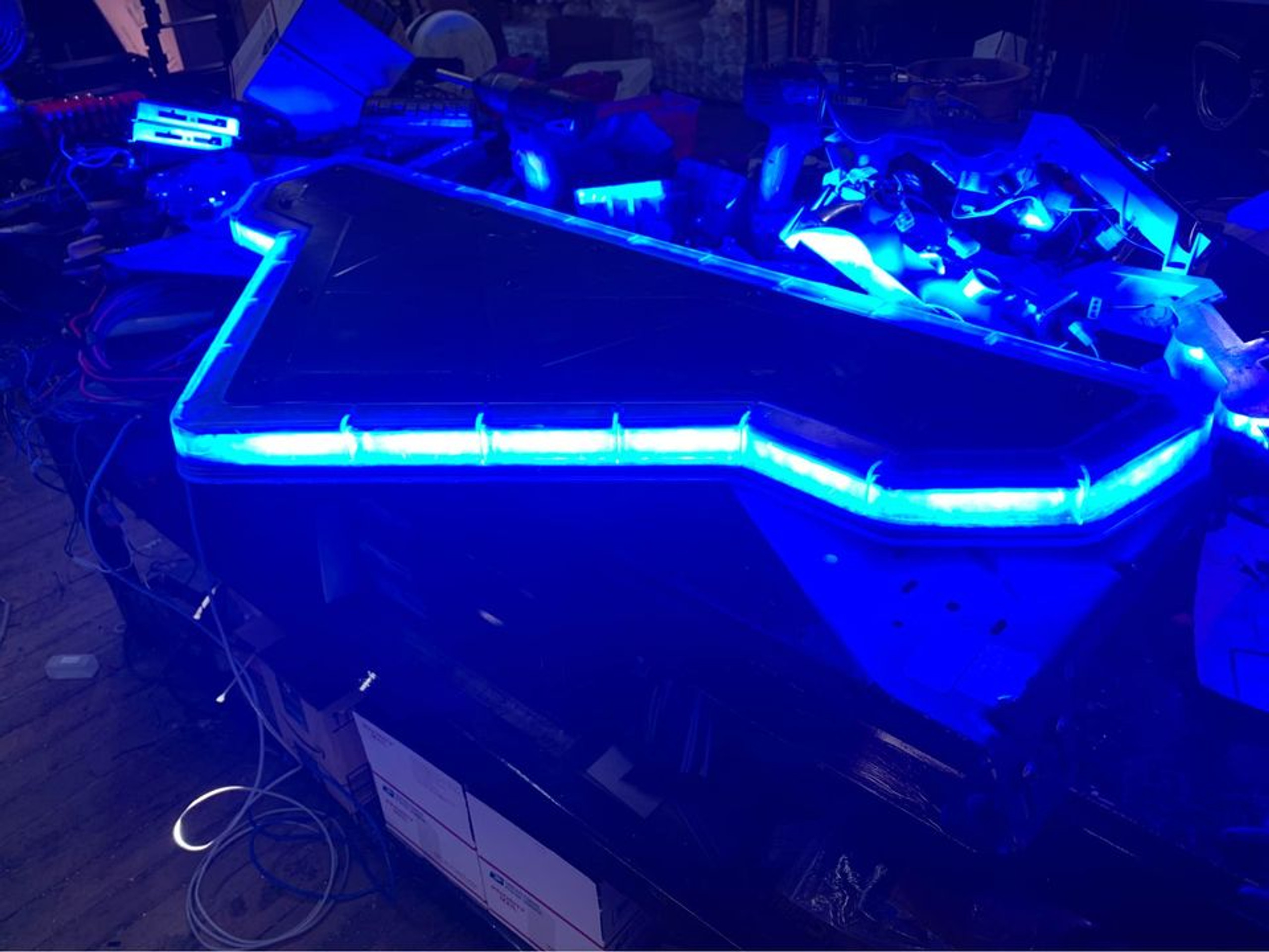 44" Federal signal Valor DUO Blue White front Blue Amber rear J
