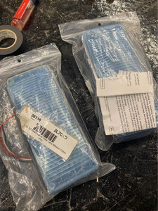 Whelen RED WHITE / CLEAR SPLIT LED 5MM NOS PAIR