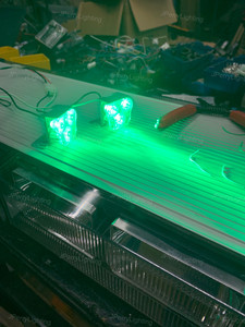 GREEN Whelen LED Alley or TD Set for Liberty LR11