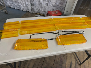 NEW AMBER lens kit for 50" 9U or Freedom 12" endcaps