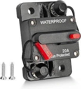 NEW 12V resettable BREAKER (SELECT AMPERAGE)