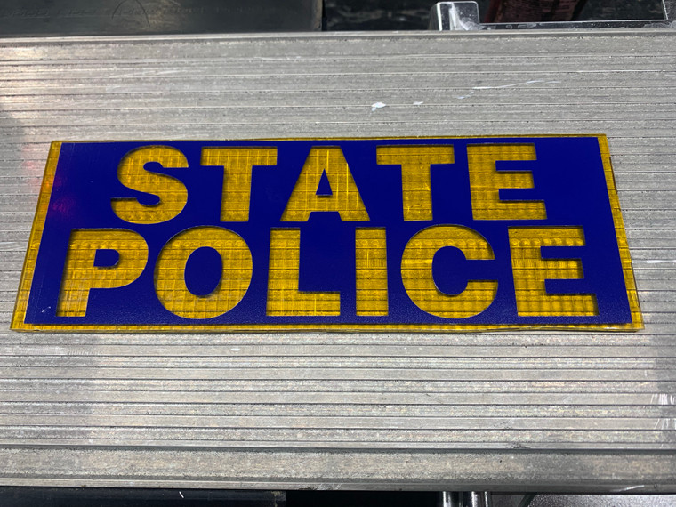 Copy Lighted sign for whelen edge bars "STATE POLICE"