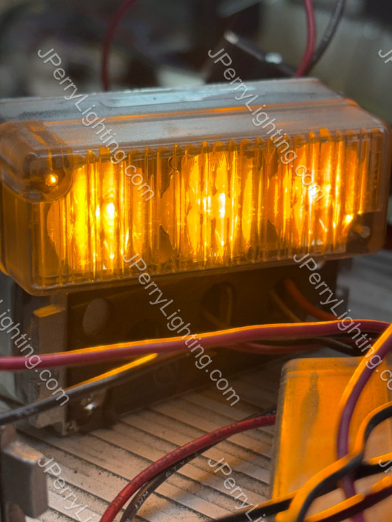 AMBER Whelen TIR3 2 Wire Steady Burn