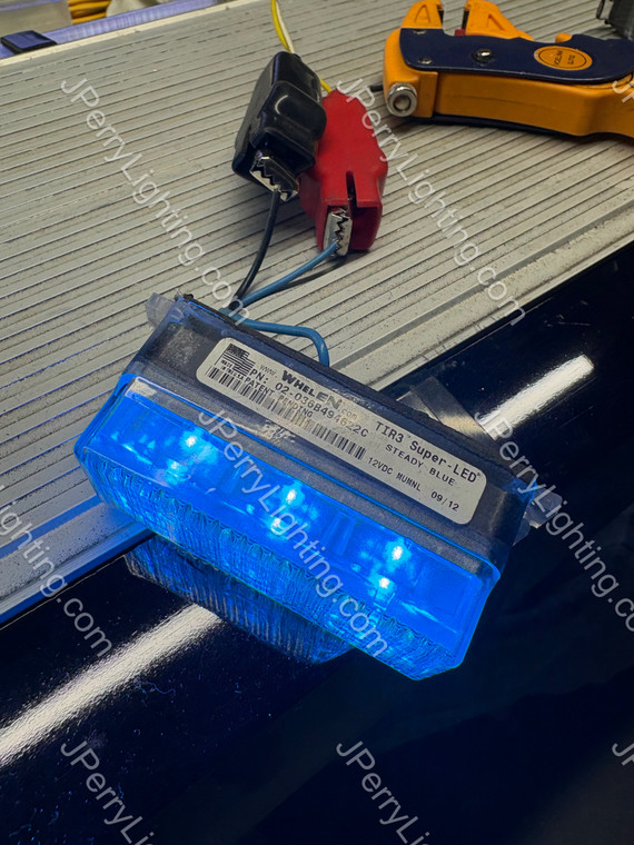 BLUE Whelen TIR3 2 Wire Steady Burn
