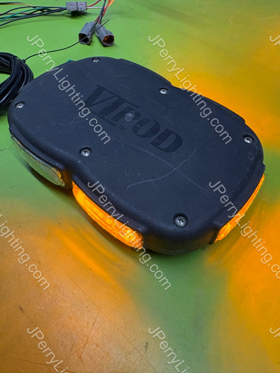 RARE AMBER Whelen VI POD Magnet Mount Mini BAR