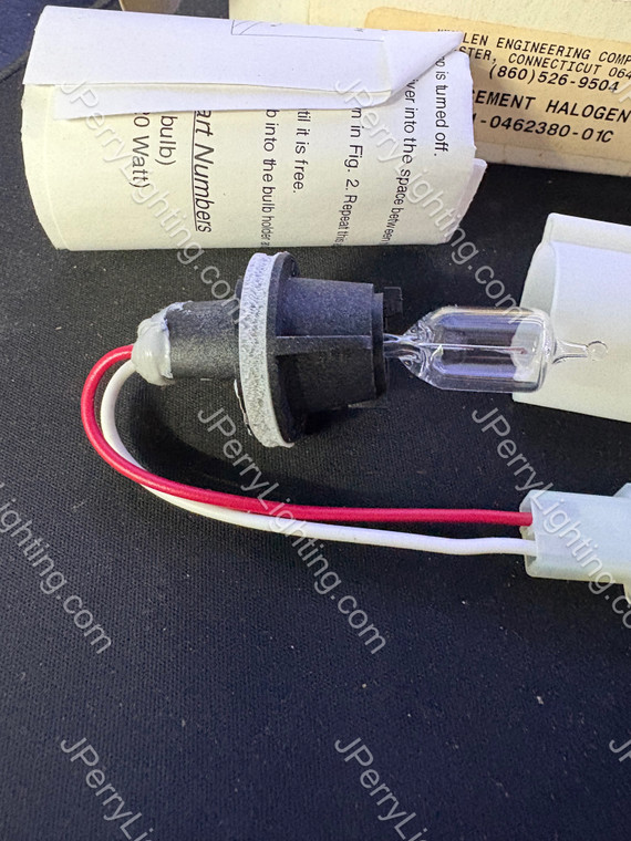 NOS TA20TL12 Whelen Push in bi pin bulb 20 Watt H20SN12 WITH TWISTLOCK HOUSING FOR TRAFFIC ADVISORS