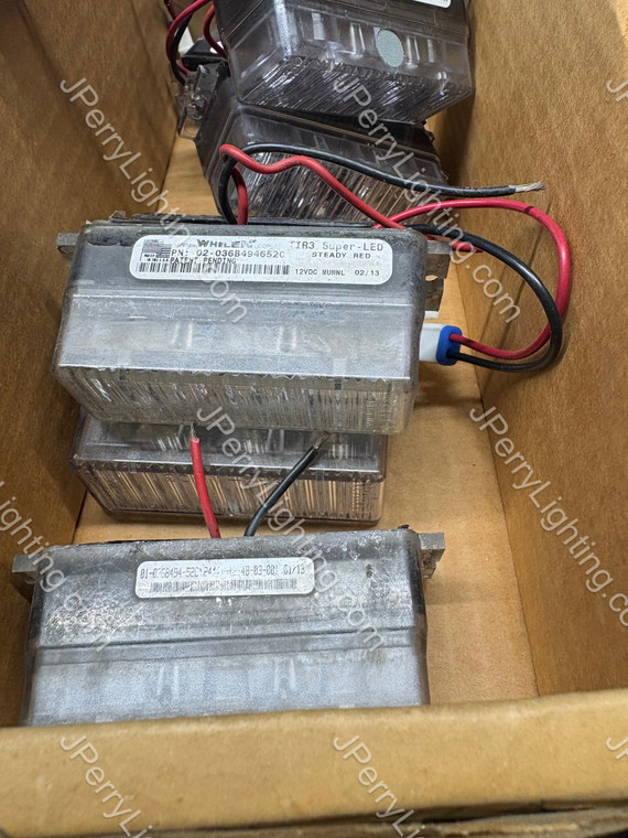 RED Whelen TIR3 2 Wire Steady Burn