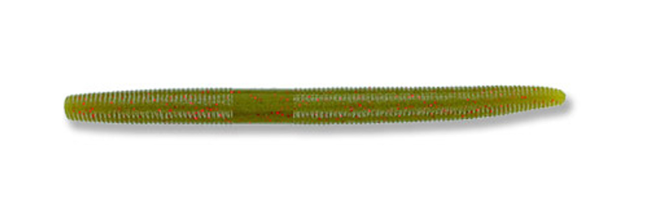 Gary Yamamoto Senko 5 Light Green Pumpkin Sm. Red Flake 357