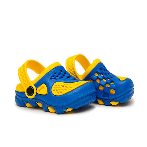 Blue/Yellow Rubber Slippers for Kids
