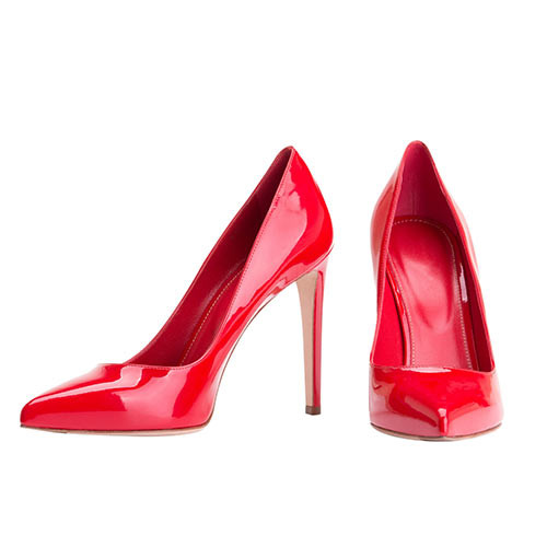 5 Inches Heel Red Shoes for Women