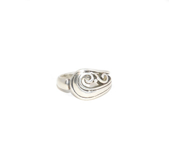 Sterling Silver Art Nouveau Style Swirl Ring