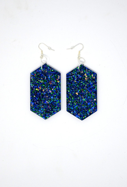 Sapphire Diamonds | Handmade Glitter Earrings
