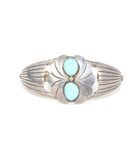 925 Sterling Silver Southwestern Turquoise Wing Cuff