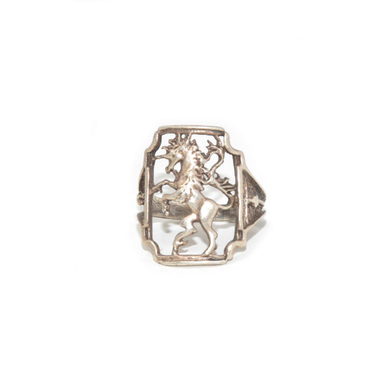 925 Sterling Silver Shadowbox Stallion Ring