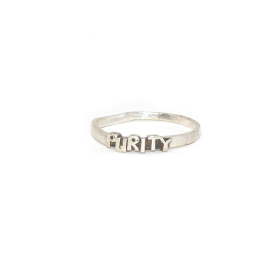 Sterling Silver Minimalist “PURITY” Ring