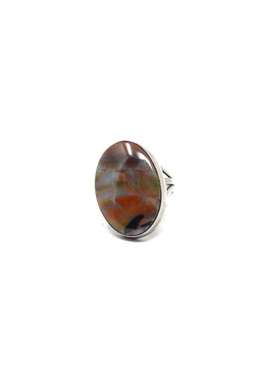 Sterling Agate Ring