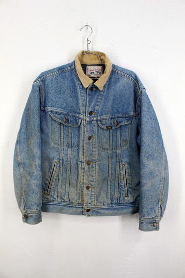 Lee Storm Rider Blanket Liner Light Wash Denim Jacket | Size M