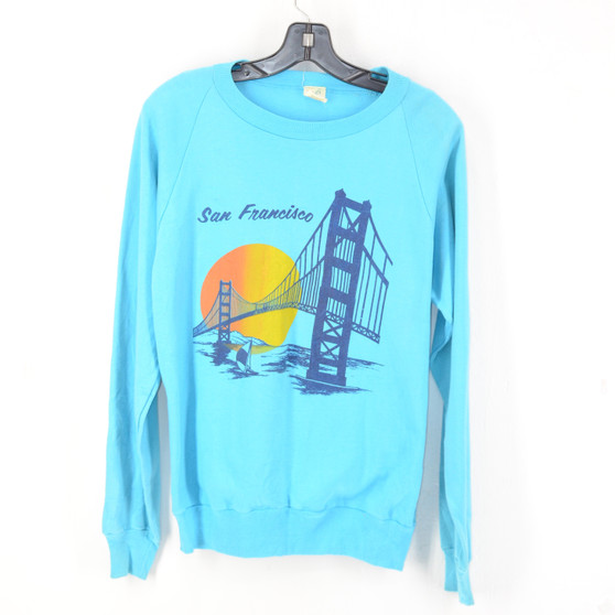Fantasy San Francisco Raglan 100% Cotton Crewneck Sweatshirt