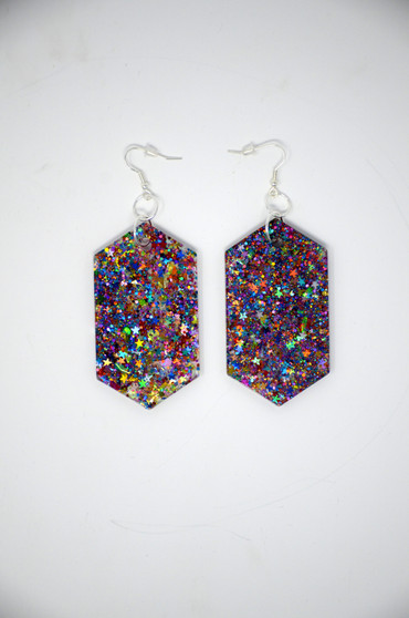 Mystic Topaz Diamonds | Handmade Glitter Earrings