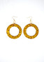 Gold Donuts | Handmade Glitter Earrings