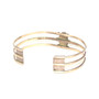 925 Rose Quartz Cuff Bracelet