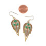 925 Sterling/Copper/Brass Dangle Leaf Earrings