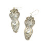 Silver Nouveau Lady Portrait Earrings