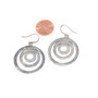 925 Sterling Silver Abstract Circle Pattern Earrings