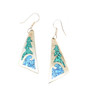 Sterling Silver Abstract Inlay Earrings