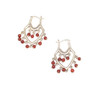 Sterling Latch Earrings w/ Red Beads