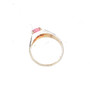 Sterling Silver Solitaire Pink Cubic Zirconia Ring