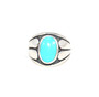 925 Sterling Silver Southwest Turquoise Signet Ring