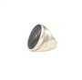 Sterling Silver Labradorite Cabochon Signet Ring