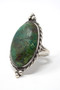 African Turquoise Jasper Classic Rope Style 925 Sterling Silver Ring