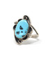 925 Sterling Navajo Stormy Mountain Turquoise Ring