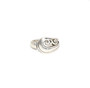 925 Sterling Silver Art Nouveau Style Swirl Ring