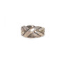 925 Sterling Silver Graduated Braided Ring