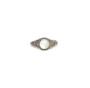 Sterling Silver Mother of Pearl Floral Ring