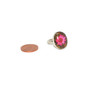 Pink Pressed Flower Resin 925 Ring-Size 6.75