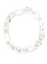 925 Sterling Silver Anchor Figaro Chain Bracelet