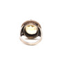 Sterling Silver 925 Citrine Cocktail Ring - Size 4
