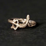 925 Sterling Silver Lizard Ring - Size 7.5