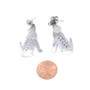 925 Sterling Mexican Wolf Earrings