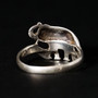 925 Sterling Silver Elephant Walk Ring - Size 8.5