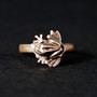 925 Sterling Silver Froggy Ring - Size 10.5