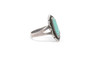 Oval Turquoise Bell Trading Post 925 Sterling Silver Ring Size 8